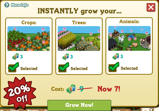 Select "Instantly Grow Your Animals" or If You Want Check All! 